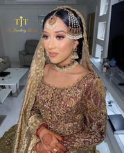 Load image into Gallery viewer, Safinah Maroon with Jhumar