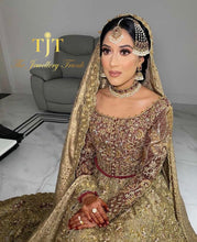 Load image into Gallery viewer, Safinah Maroon with Jhumar