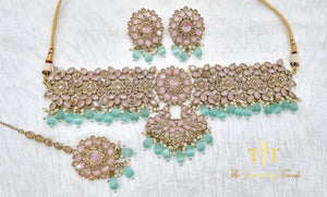 Sharon Mint and light pink