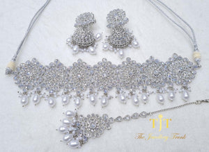 Keyuri Silver Pearls