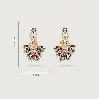 Nilam Earring & Tikka Set