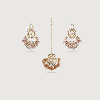 Kesar Earring & Tikka Set