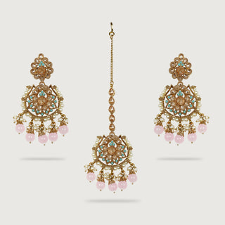 SHREYA EARRINGS AND TIKKA