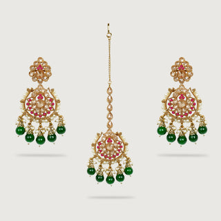SHREYA EARRINGS AND TIKKA