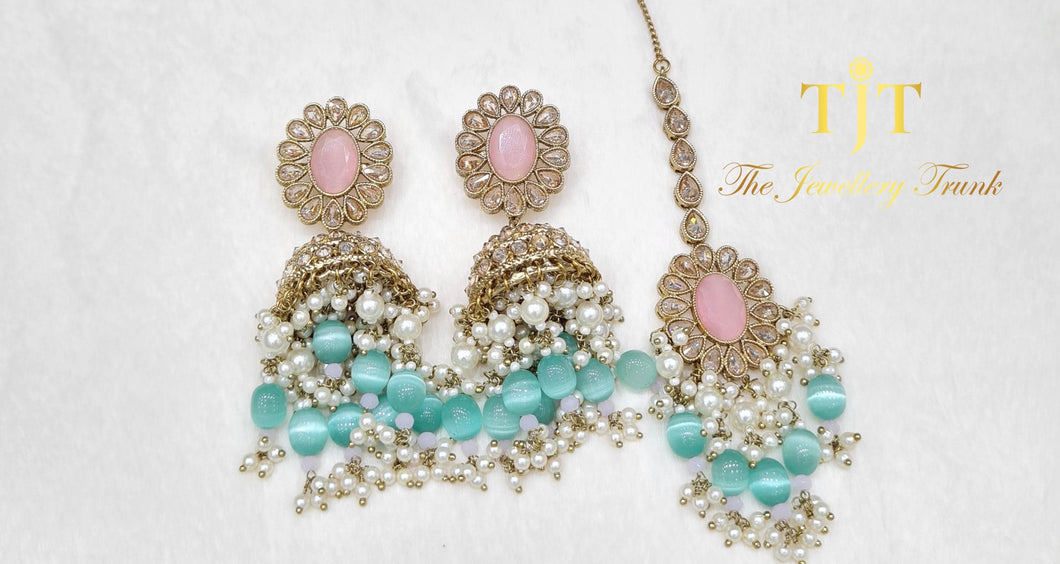 Raha - Light Pink & Mint