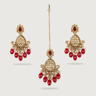 DILPREET EARRINGS AND TIKKA