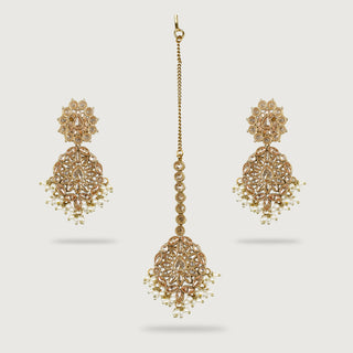 BHAGYA EARRINGS AND TIKKA