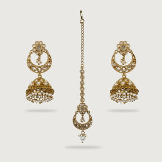 JIVIKA EARRINGS AND TIKKA