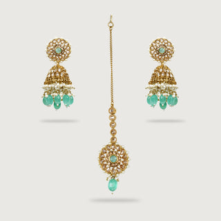 SAGAN EARRINGS AND TIKKA