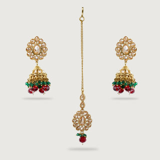 SAFA EARRINGS AND TIKKA