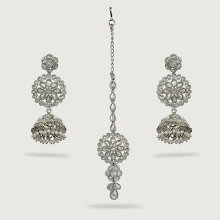 MANISHA EARRINGS AND TIKKA