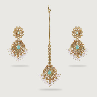 BHAGYA EARRINGS AND TIKKA