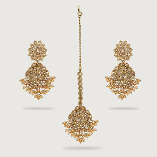 BHAGYA EARRINGS AND TIKKA