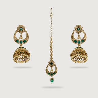 JIVIKA EARRINGS AND TIKKA