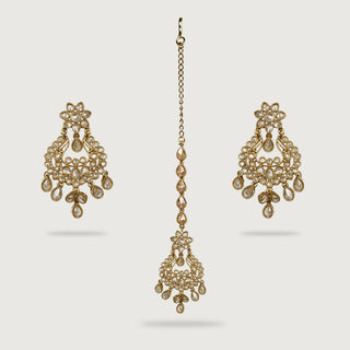 NIRVI EARRINGS AND TIKKA