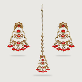 KAVERI EARRINGS AND TIKKA