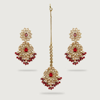 BHAGYA EARRINGS AND TIKKA