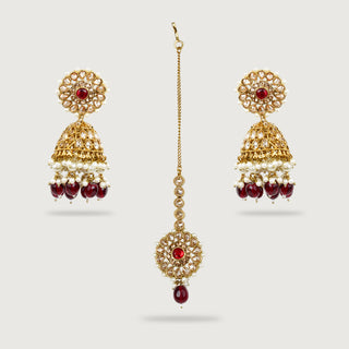 SAGAN EARRINGS AND TIKKA