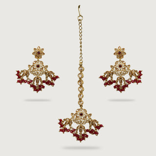 HASINA EARRINGS AND TIKKA