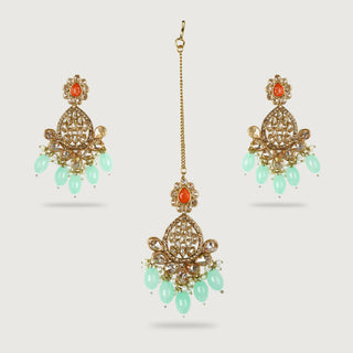 DILPREET EARRINGS AND TIKKA