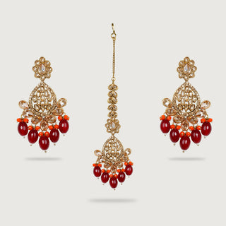 URVI EARRINGS AND TIKKA