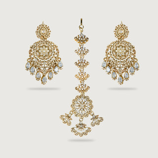 ZOYA EARRINGS AND TIKKA