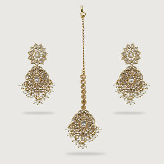 BHAGYA EARRINGS AND TIKKA