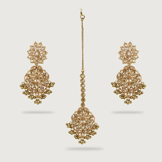 BHAGYA EARRINGS AND TIKKA
