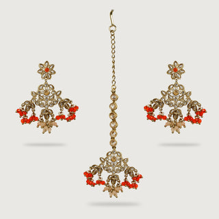 HASINA EARRINGS AND TIKKA