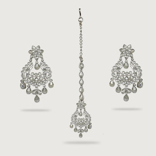 NIRVI EARRINGS AND TIKKA