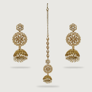 MANISHA EARRINGS AND TIKKA