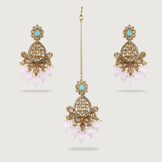 DILPREET EARRINGS AND TIKKA