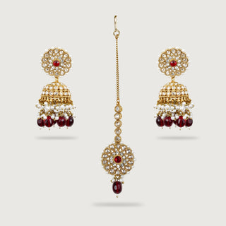 SAGAN EARRINGS AND TIKKA