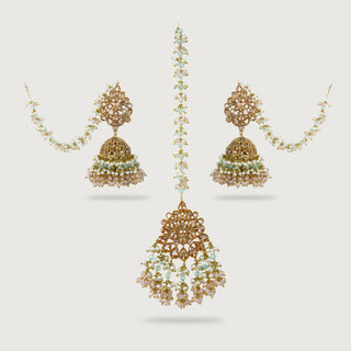 FAIROOZ EARRINGS AND TIKKA