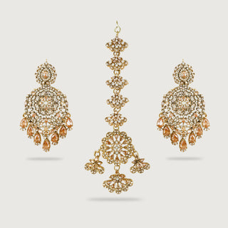 ZOYA EARRINGS AND TIKKA