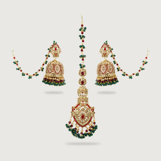 MAHNOOR EARRINGS AND TIKKA