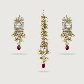 HAJAR EARRINGS AND TIKKA