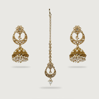 JIVIKA EARRINGS AND TIKKA
