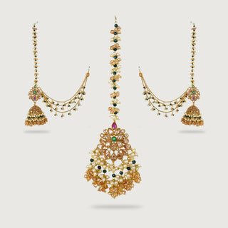 LAJWA EARRINGS AND TIKKA