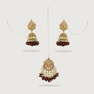 ABEERA EARRINGS AND TIKKA