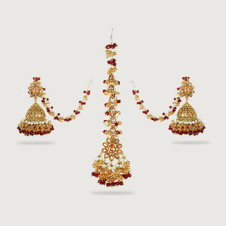 ISHAL EARRINGS AND TIKKA