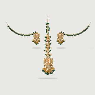 FARIHA EARRINGS AND TIKKA