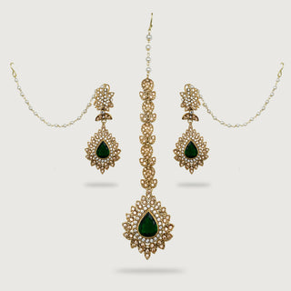 SAFIYA EARRINGS AND TIKKA