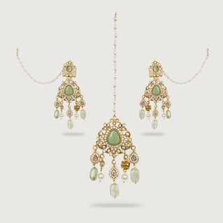 HANIYA EARRINGS AND TIKKA