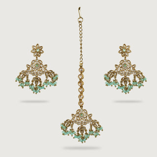 HASINA EARRINGS AND TIKKA
