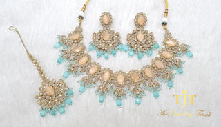 Gita Blue and Peach