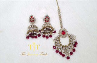Rajiya Gold and Silver with Red