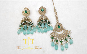 Zehra Gold with Green and Mint