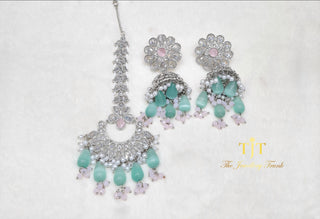 Palvir Pink and Blue Clear stone