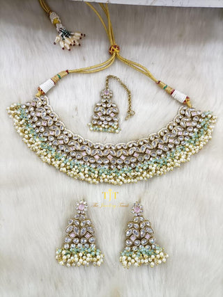 Sheena Mint and Light Pink
